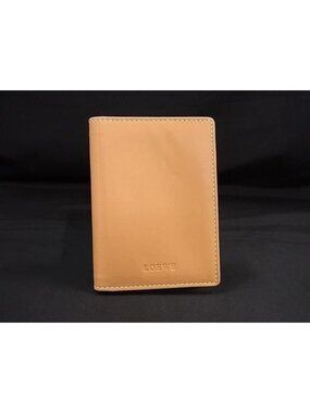 Loewe Leather Notebook Notepad Stationery Brown Fu2084